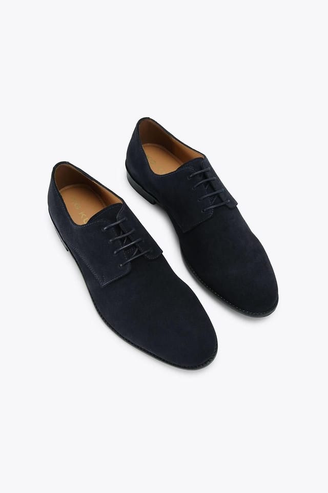 KG Kurt Geiger KG Kurt Geiger Men's 'Reuben' Suede Shoes in Mid Blue - 2