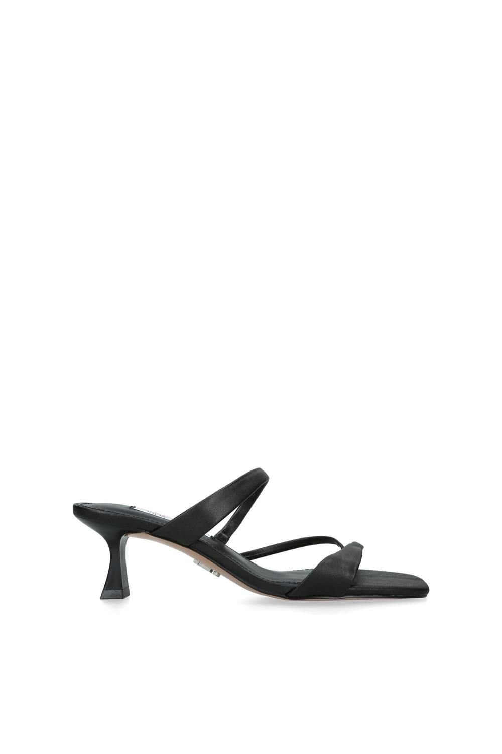 Steve Madden STEVE MADDEN Women's 'Ajay Black' Leather Heels in Black