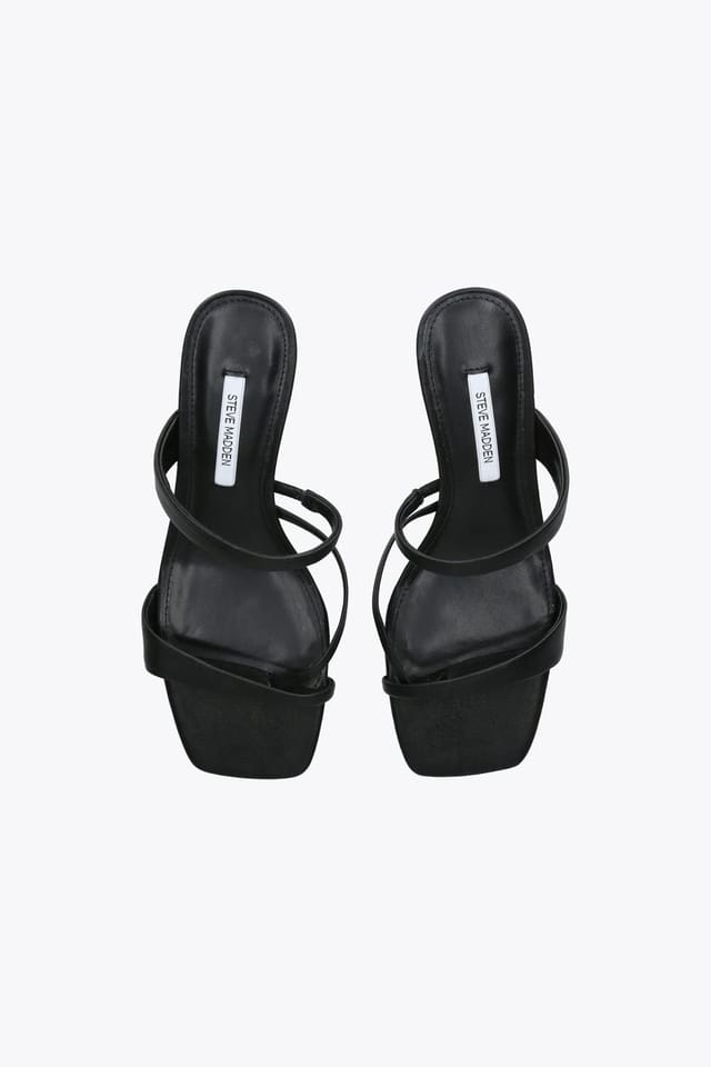 Steve Madden STEVE MADDEN Women's 'Ajay Black' Leather Heels in Black - 2