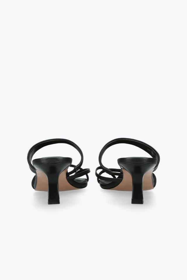 Steve Madden STEVE MADDEN Women's 'Ajay Black' Leather Heels in Black - 3