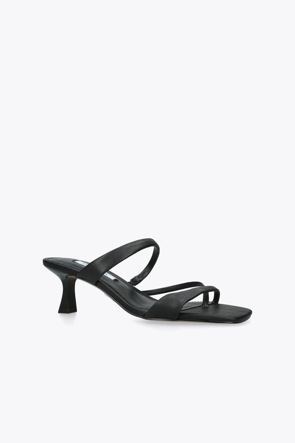 Steve Madden STEVE MADDEN Women's 'Ajay Black' Leather Heels in Black - 4