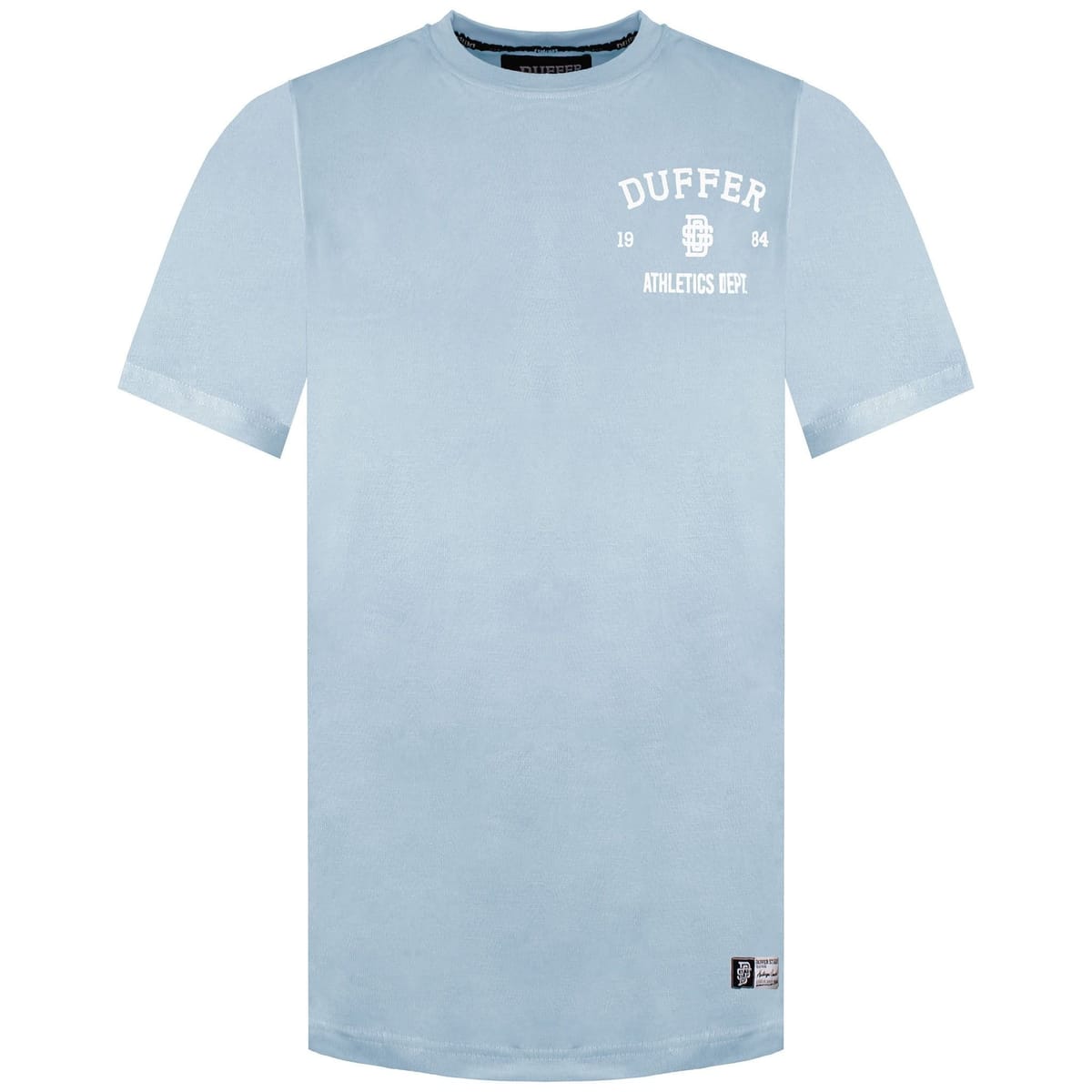 Duffer Duffer Men's Locker Blue Marl T-Shirt in Light Blue - 1