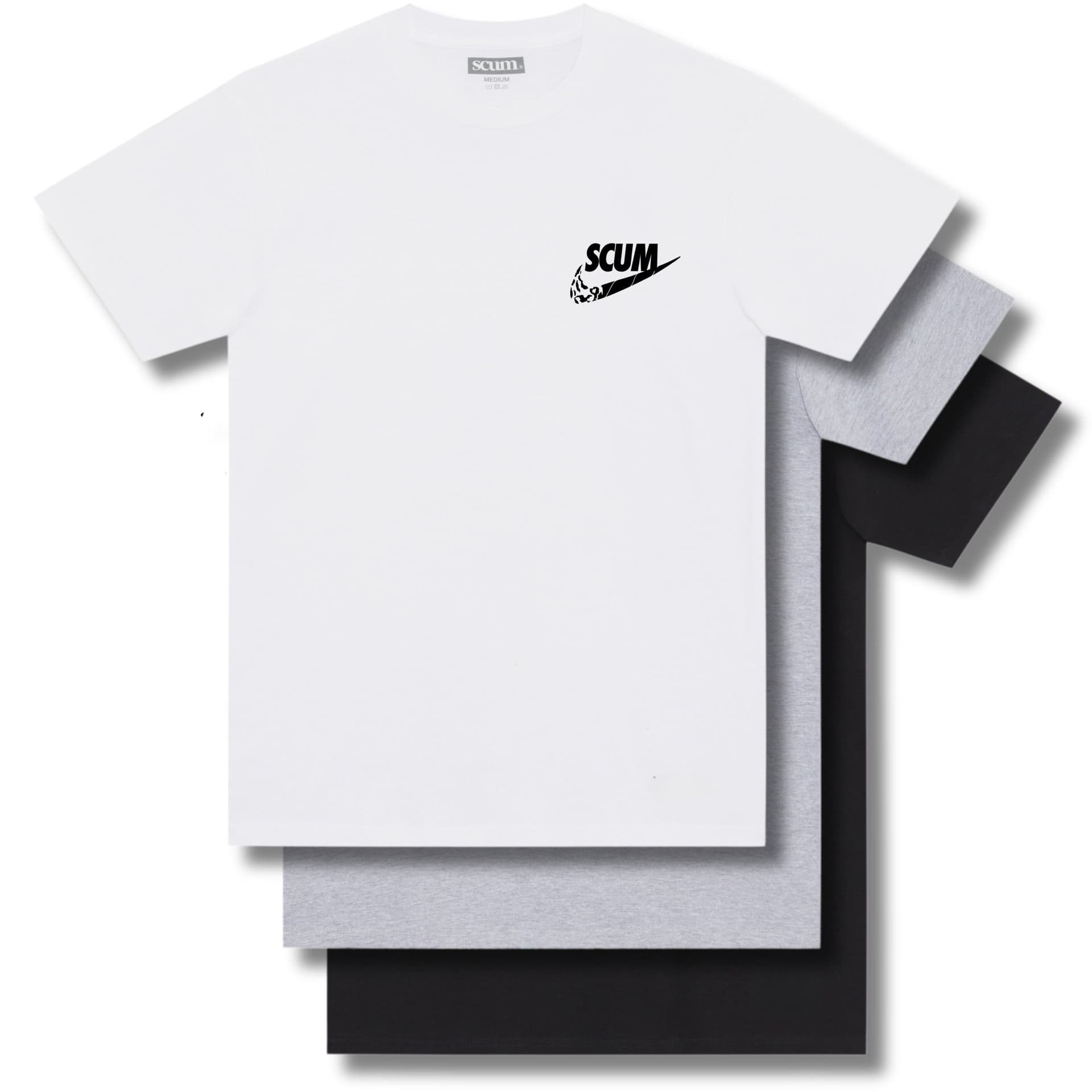 Scum Scum Men's Tick Three Pack T-Shirts