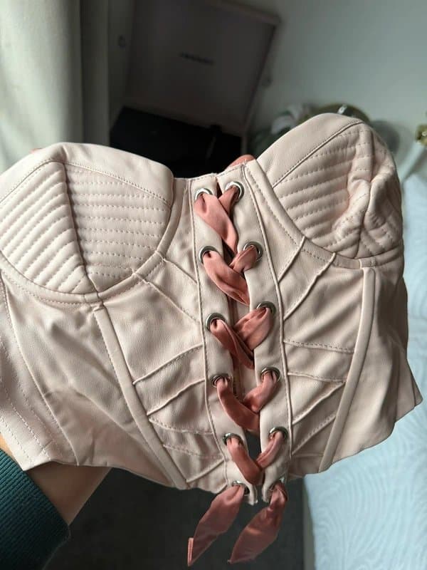 Bershka Bershka pink corset top
