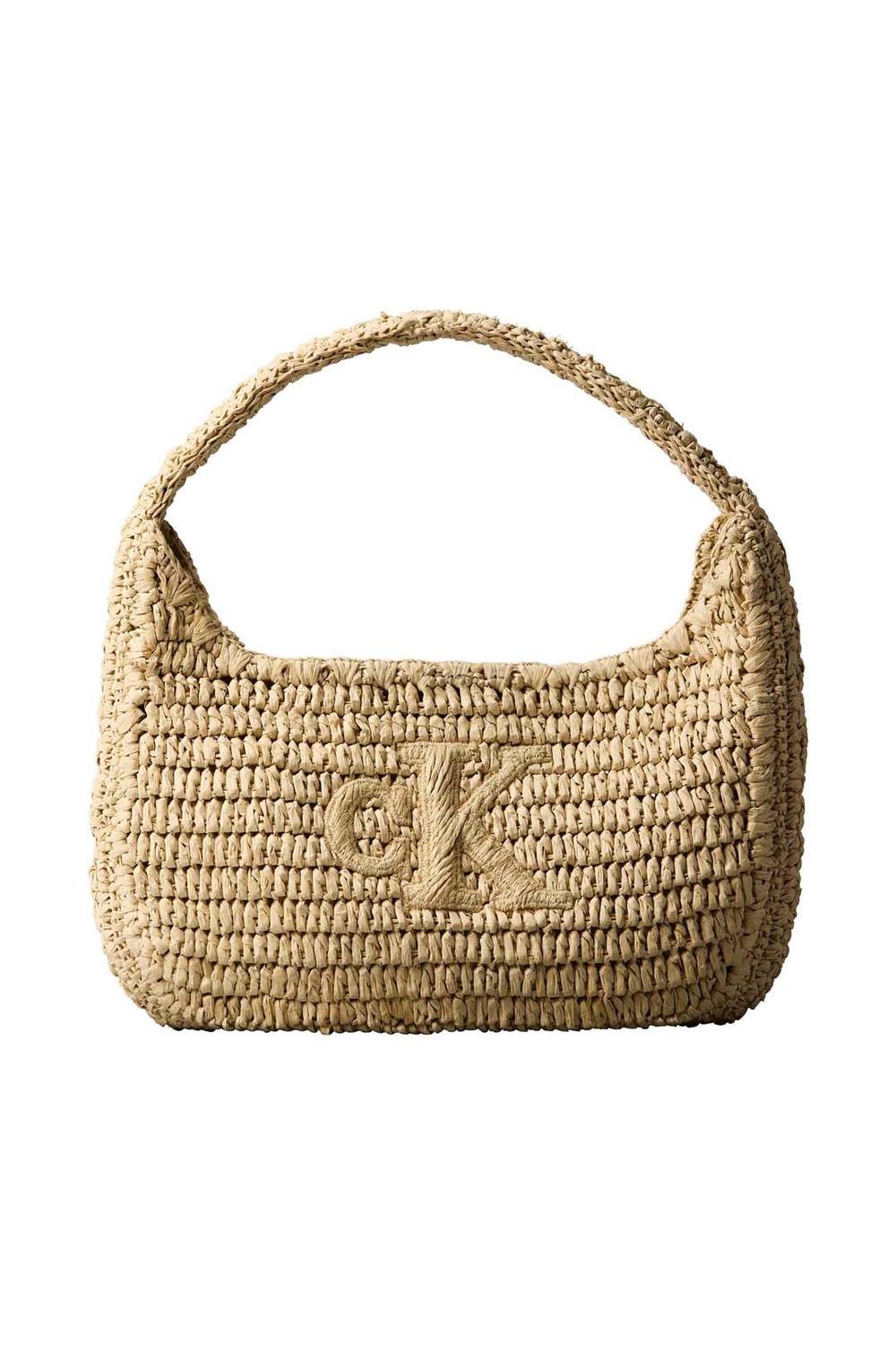 Calvin Klein Calvin Klein Women's Bold Raffia Sm Shoulder Bag Natural Raffia - 2