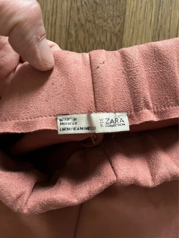Zara Zara Rose pink cropped trouser