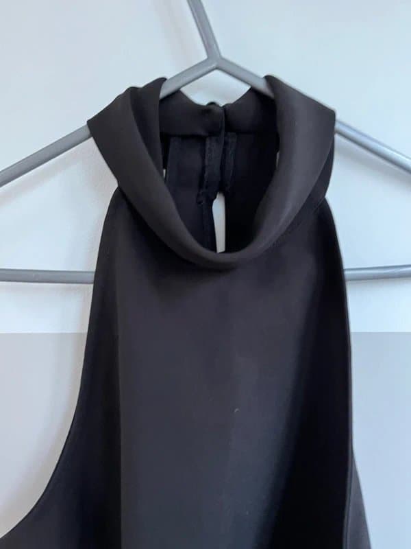 ASOS ASOS black halter‑neck sleeveless top – size UK 8