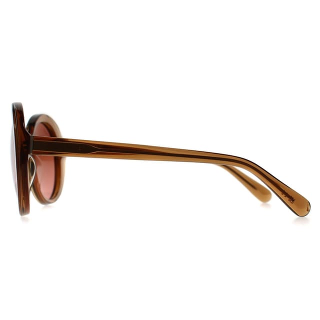 Serengeti Serengeti Women's Round Shiny Crystal Caramel Brown Mineral Drivers Gradient Photochromic Bacall - 3