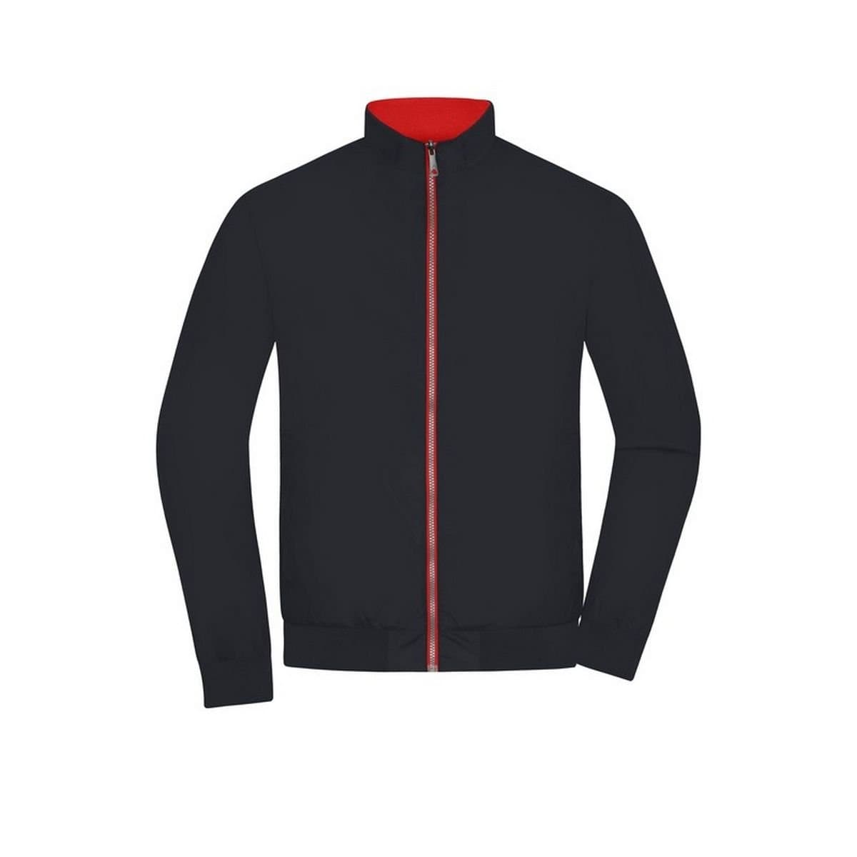 James and Nicholson James and Nicholson Men's Reversible Blouson Jacket in True Black