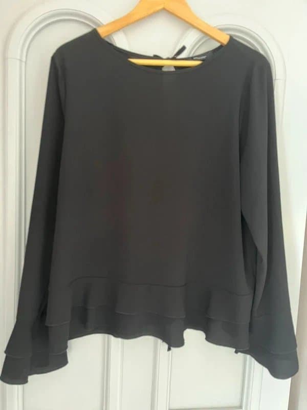 Atmosphere Black tie backs Blouse