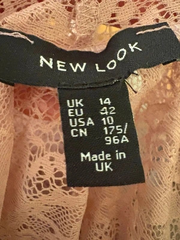 New Look Pink Lace Top