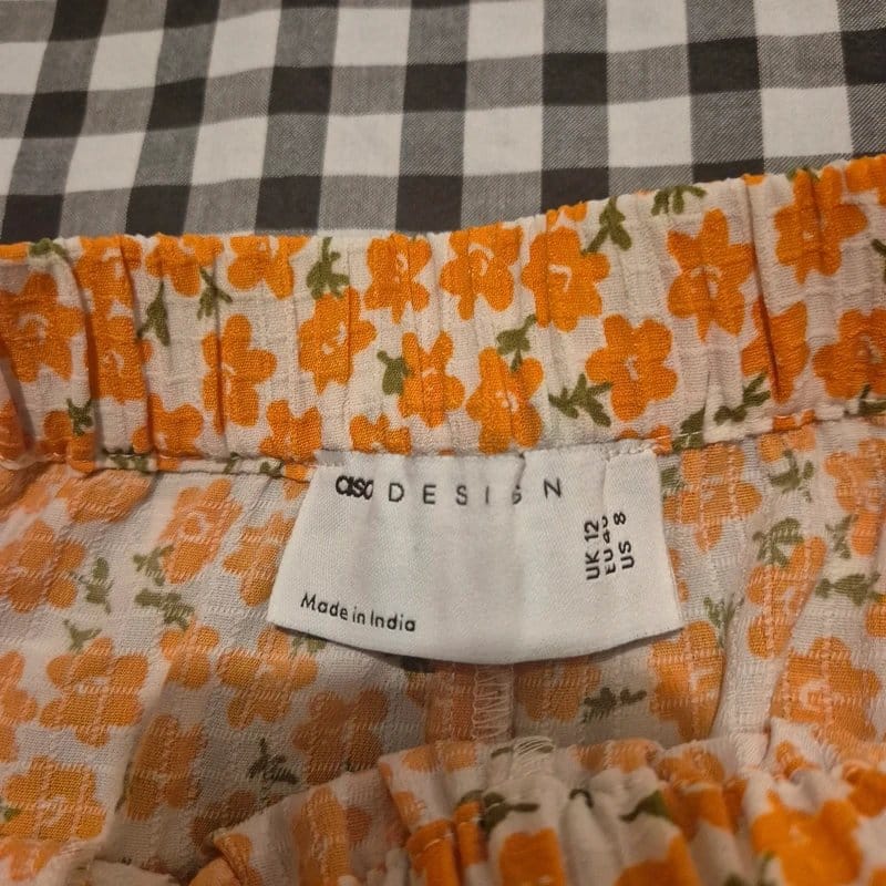 ASOS Design Orange floral shorts - 1