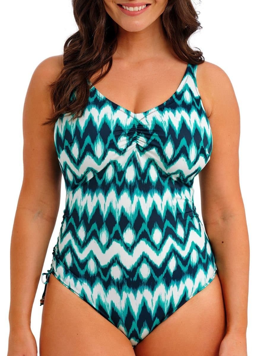 Fantasie Fantasie Women's Sabana V-Neck Swimsuit in Blue