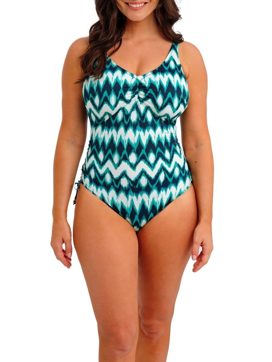 Fantasie Fantasie Women's Sabana V-Neck Swimsuit in Blue - 4