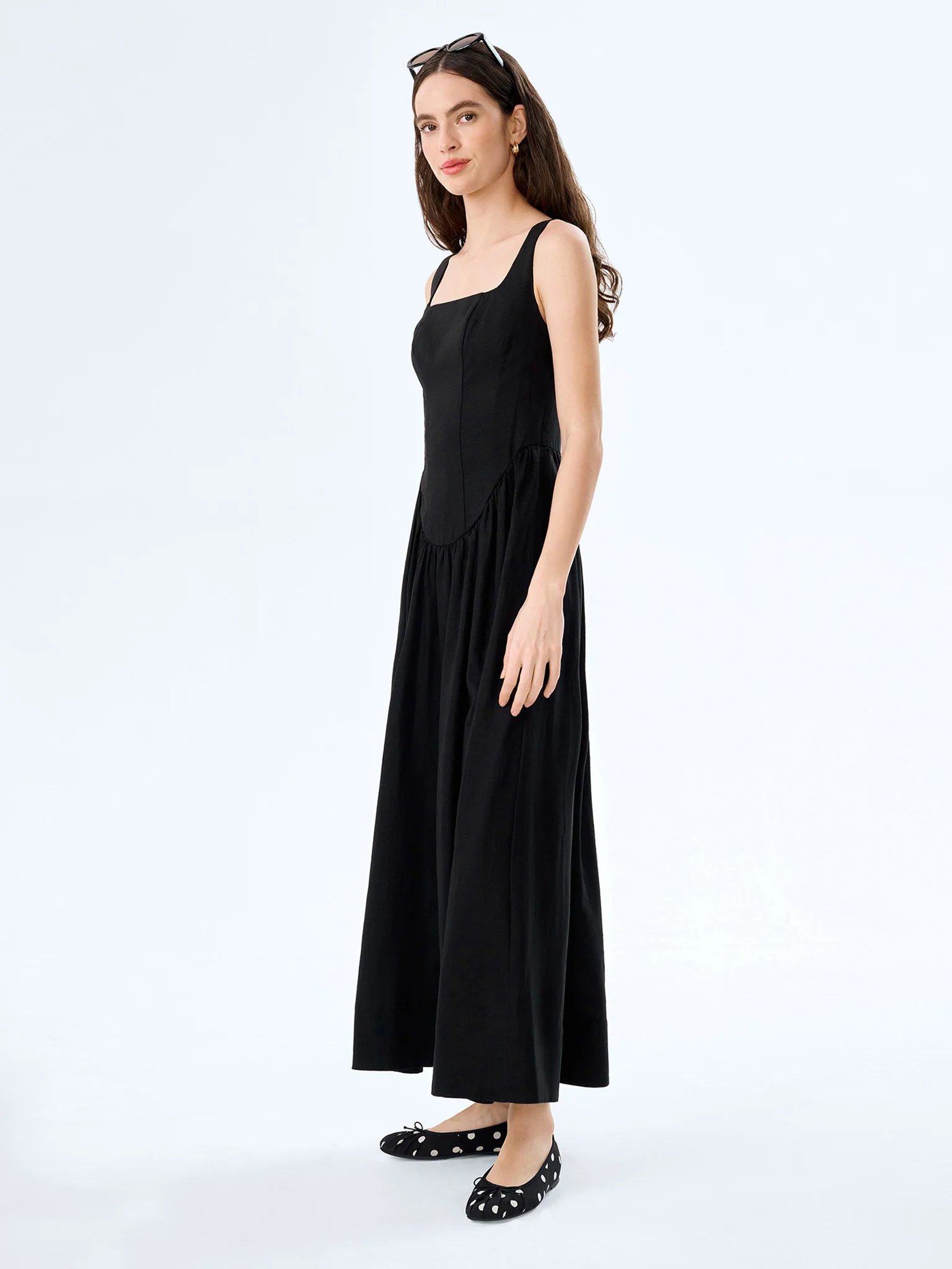 OMNES Suri Dress in Black - 2