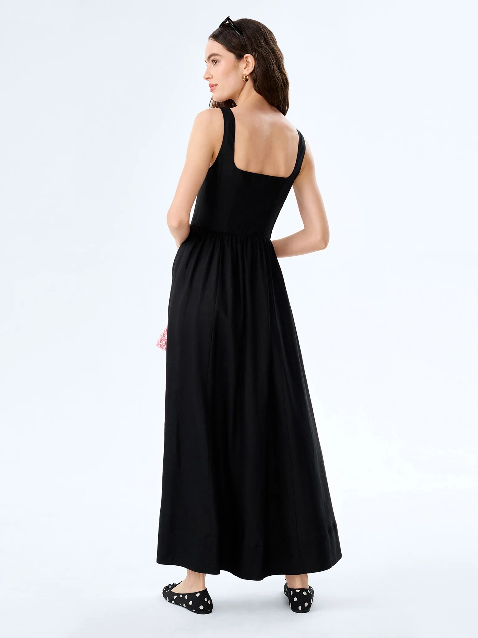 OMNES Suri Dress in Black - 3