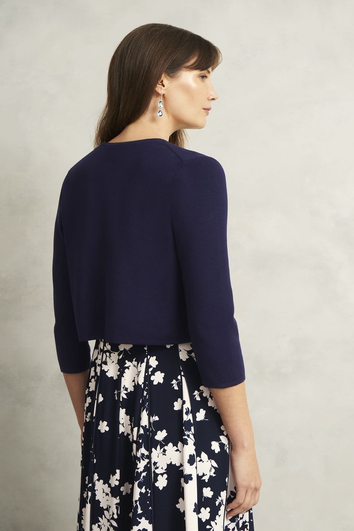 Hobbs London Hobbs London Women's Ella Cardigan in Dark Navy - 4
