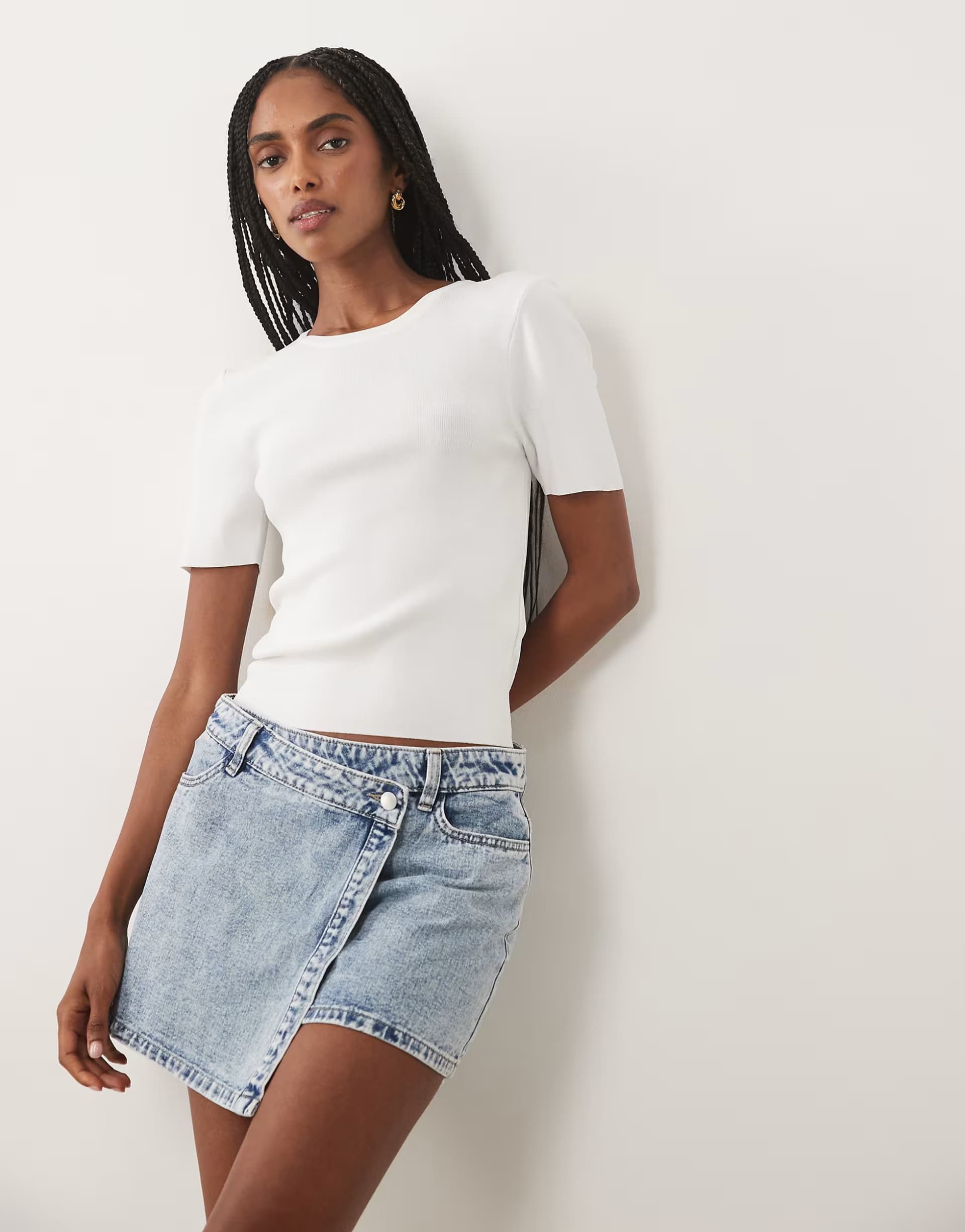 ASOS JDY denim skort in light blue