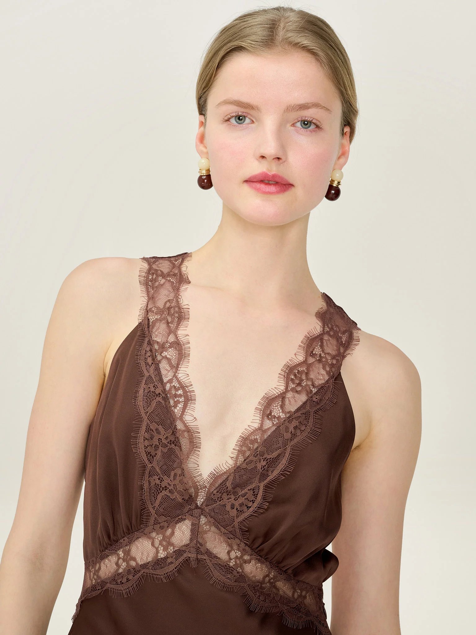 OMNES Aurelia Dress in Chocolate - 4