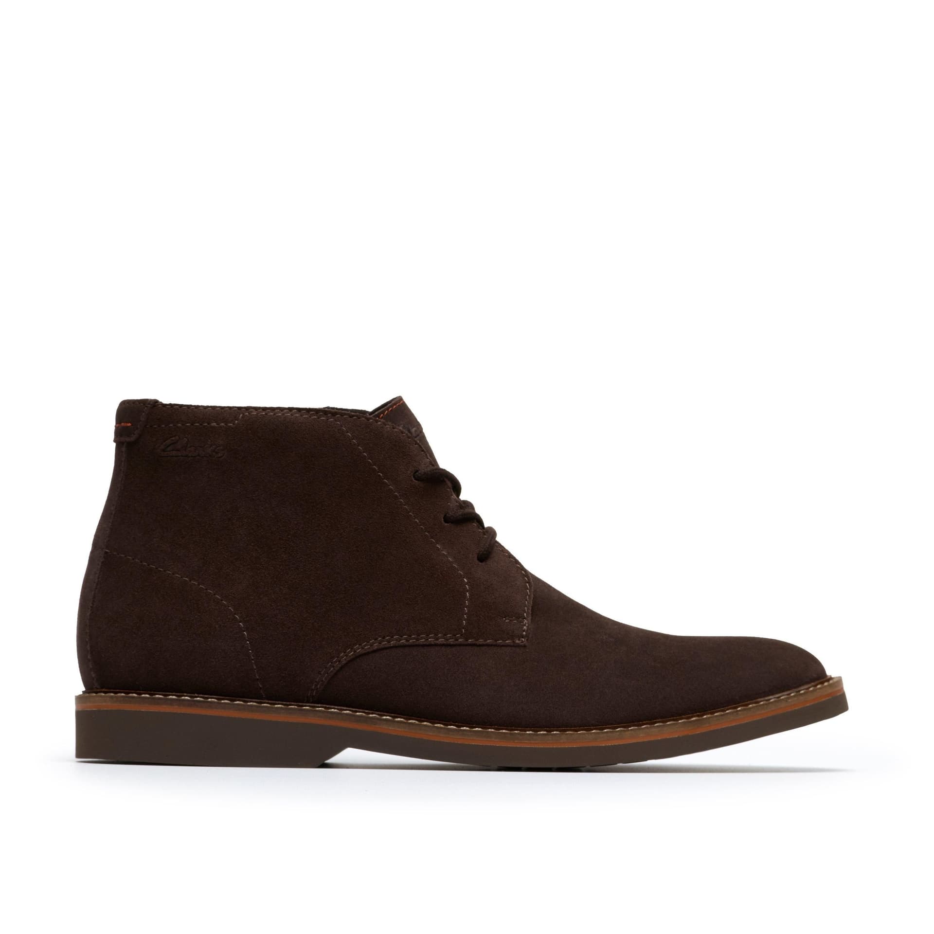 Clarks Clarks Men's AtticusLT Mid Dark Brown Suede Ankle Boots