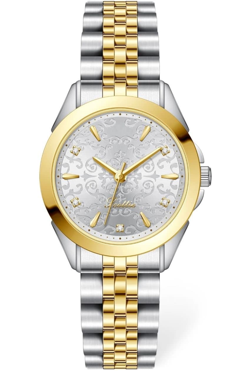 Emma Loves Diamonds Emma Loves Diamonds Women's Mayfair Watches Gold & Silver Case with a Gold & Silver Bracelet