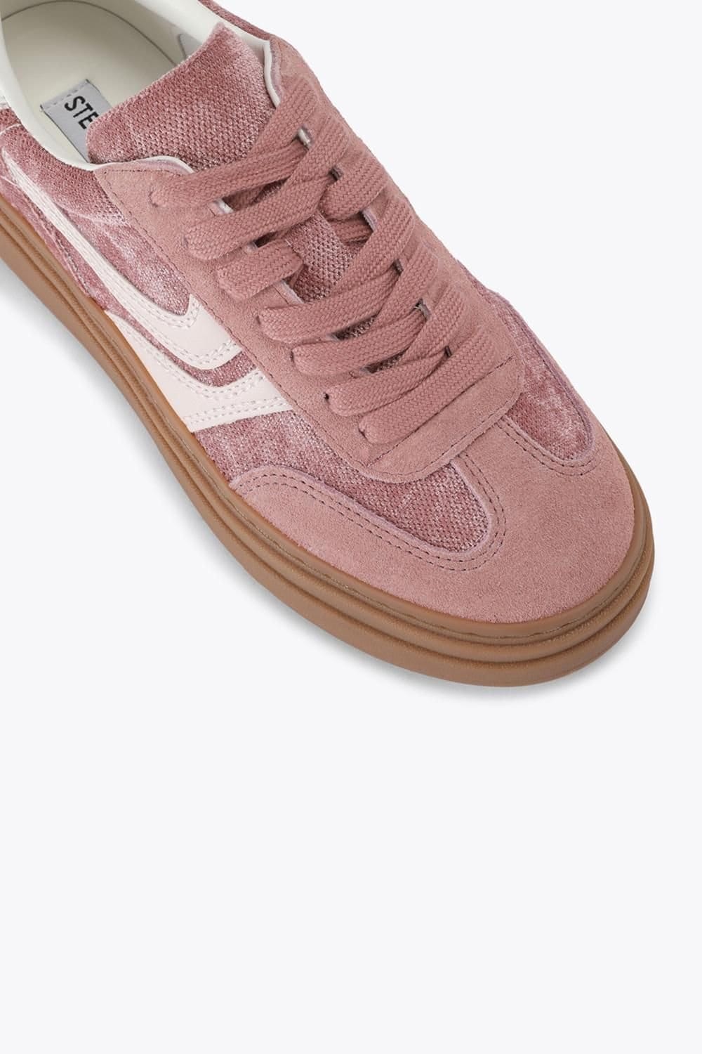 Steve Madden STEVE MADDEN Women's 'Dodge Pink Suede' Suede Trainers - 4