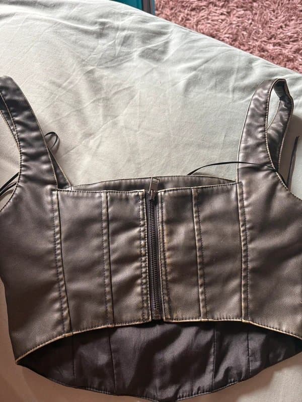 Bershka Leather Corset top
