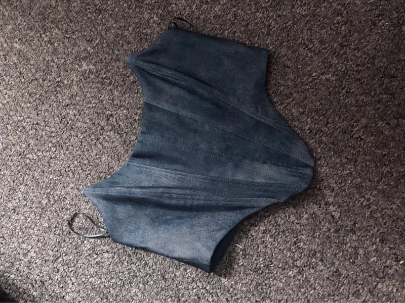 Bershka New dark denim-style corset top