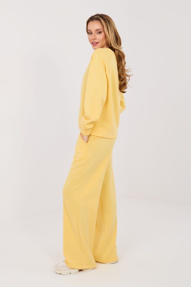 Love Lace Love Lace Women's Butter Soft Viscose Elastane Tracksuit Set in Yellow - 3