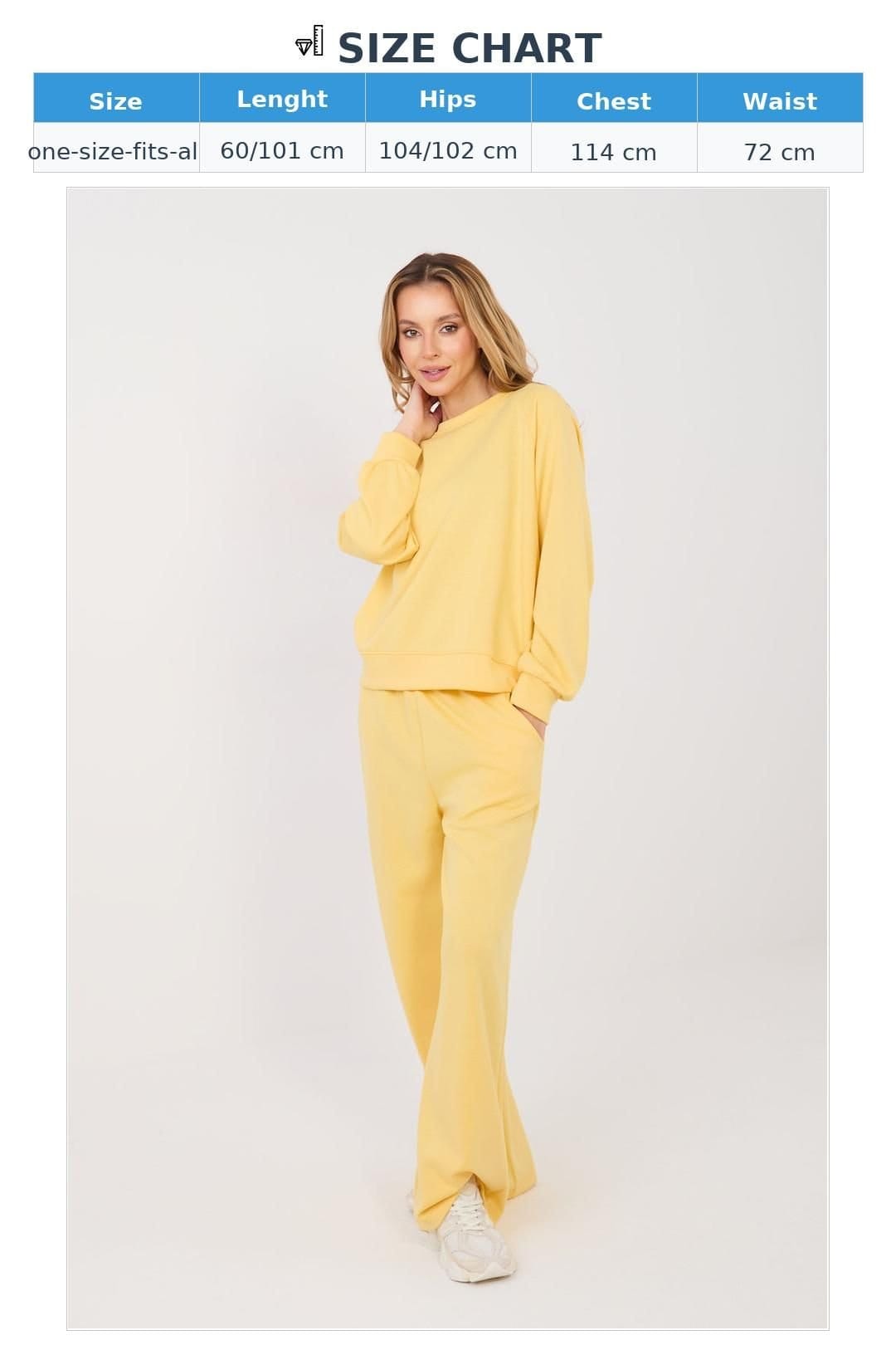 Love Lace Love Lace Women's Butter Soft Viscose Elastane Tracksuit Set in Yellow - 4