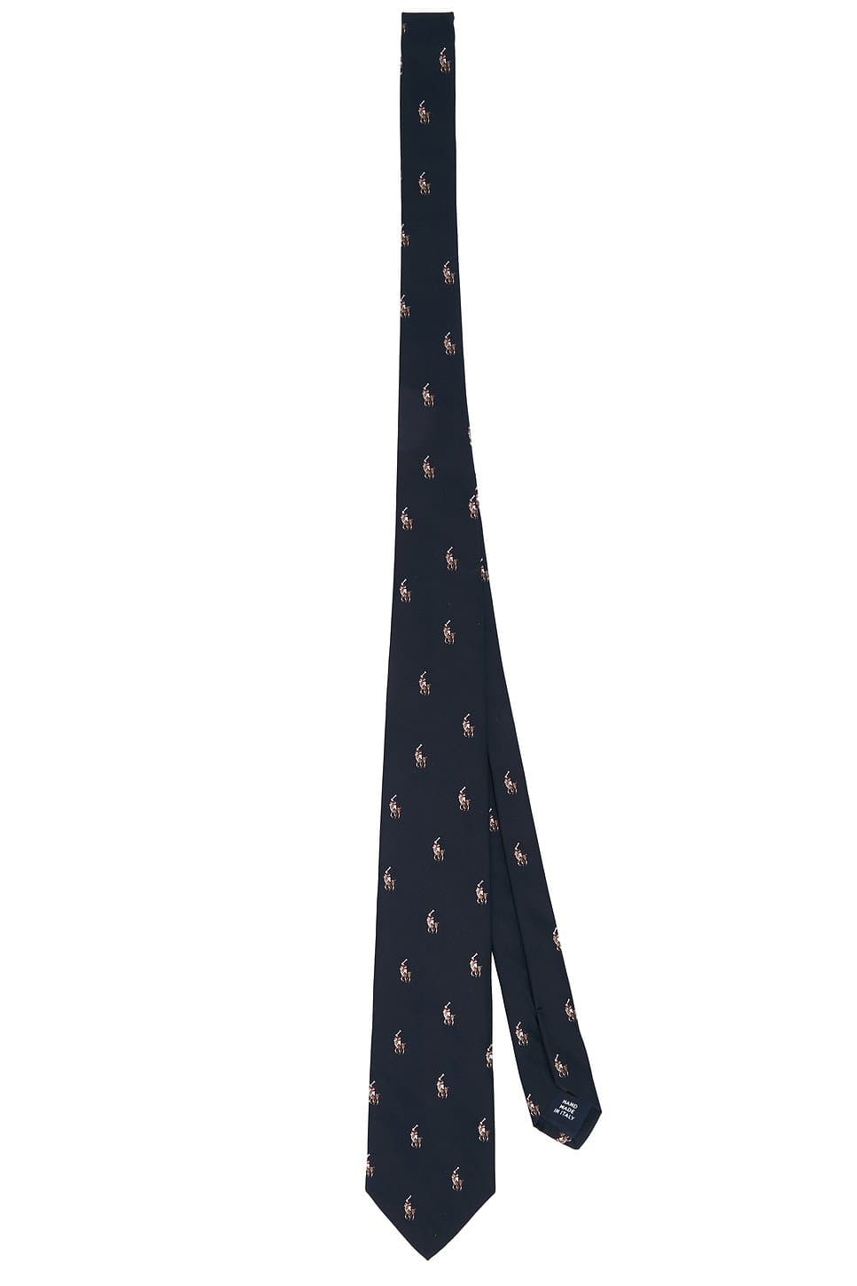 revolve Polo Ralph Lauren Navy Silk Polo Player Neck Tie