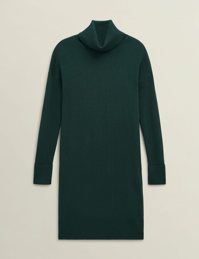 Hobbs London Hobbs London Women's Ava Knitted Dress in Bottle Green - 2