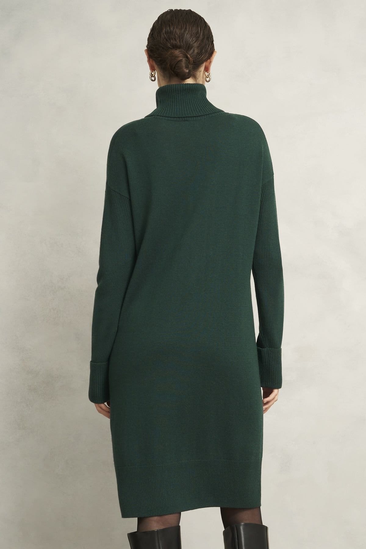 Hobbs London Hobbs London Women's Ava Knitted Dress in Bottle Green - 4