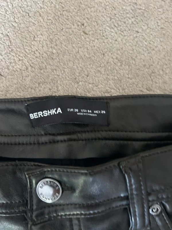 Bershka Bershka PU leather flares