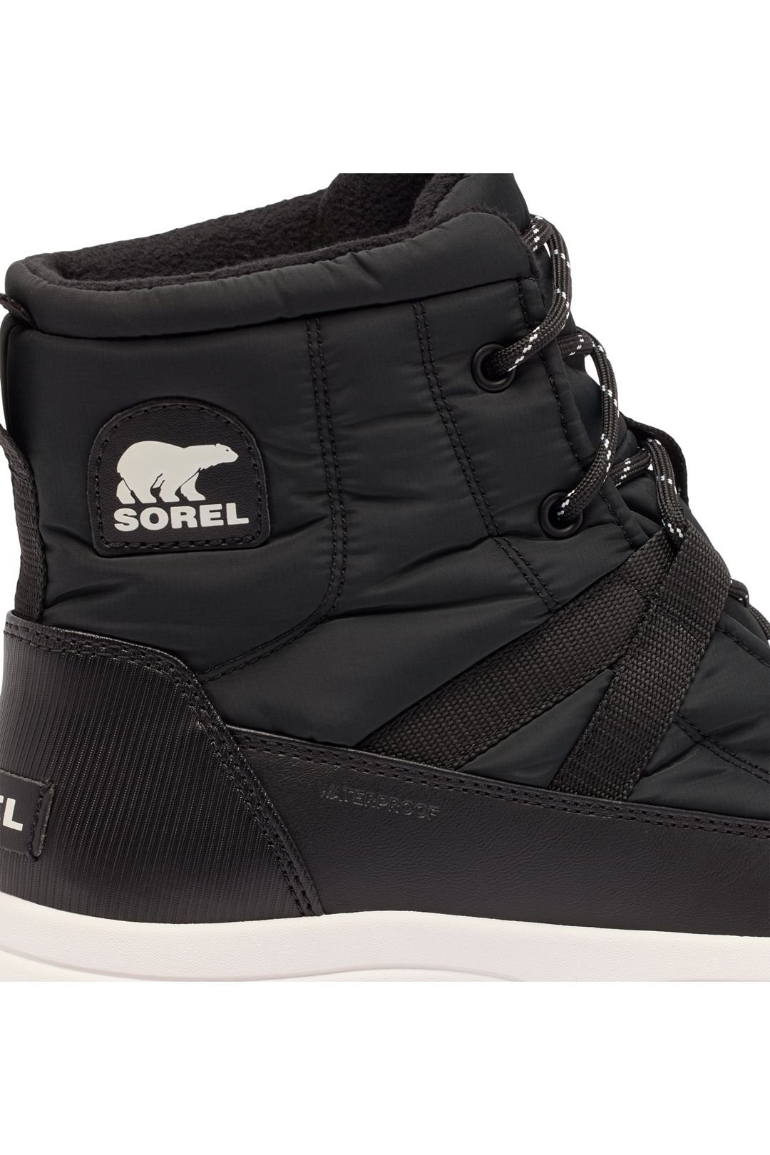 Sorel Sorel Women's WHITNEY III MID BOOT BLACK, SEA SALT in Black - 3