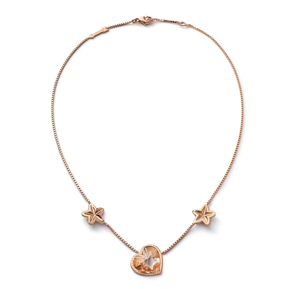 baccarat baccarat Women's Etoile Mon Coeur Vermeil Gold Crystal Necklace 2812891 in Clear - 1
