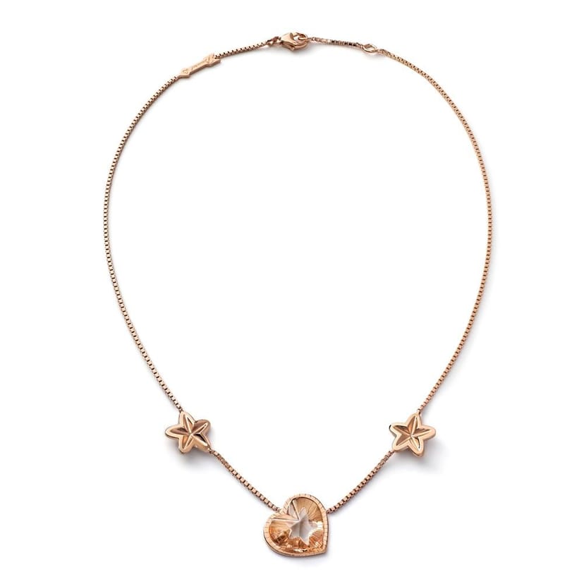 baccarat baccarat Women's Etoile Mon Coeur Vermeil Gold Crystal Necklace 2812891 in Clear - 1