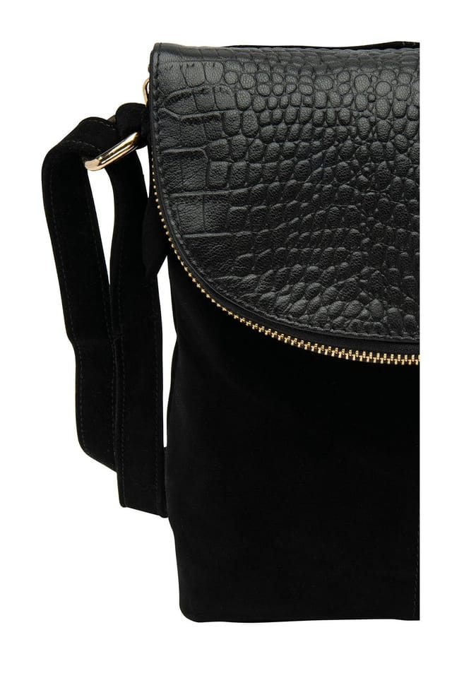 Lotus Lotus Women's 'Chantelle' Suede & Leather Handbag in Black - 3