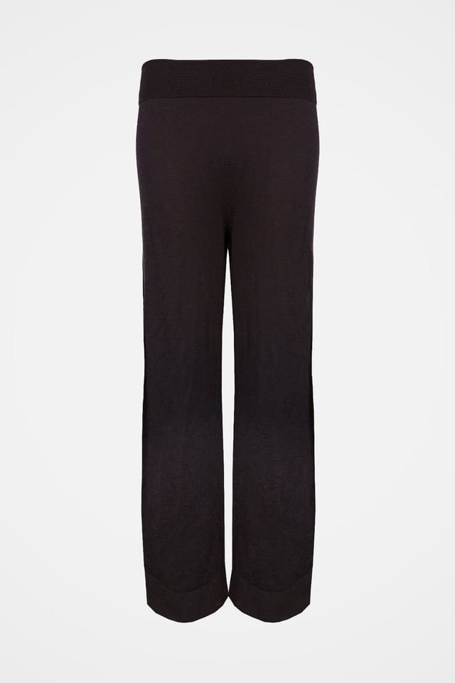 Celtic & Co Celtic & Co Women's Wide Leg Merino Lounge Pants in Dark Navy - 2