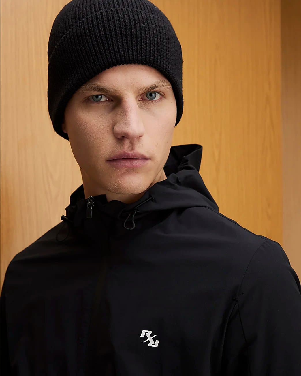 River Island Mens River Island Black Athleisure Rxr Hooded Jacket