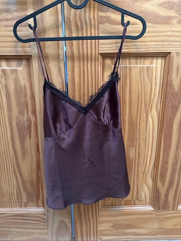 Topshop Silky/satin feel cami going out top