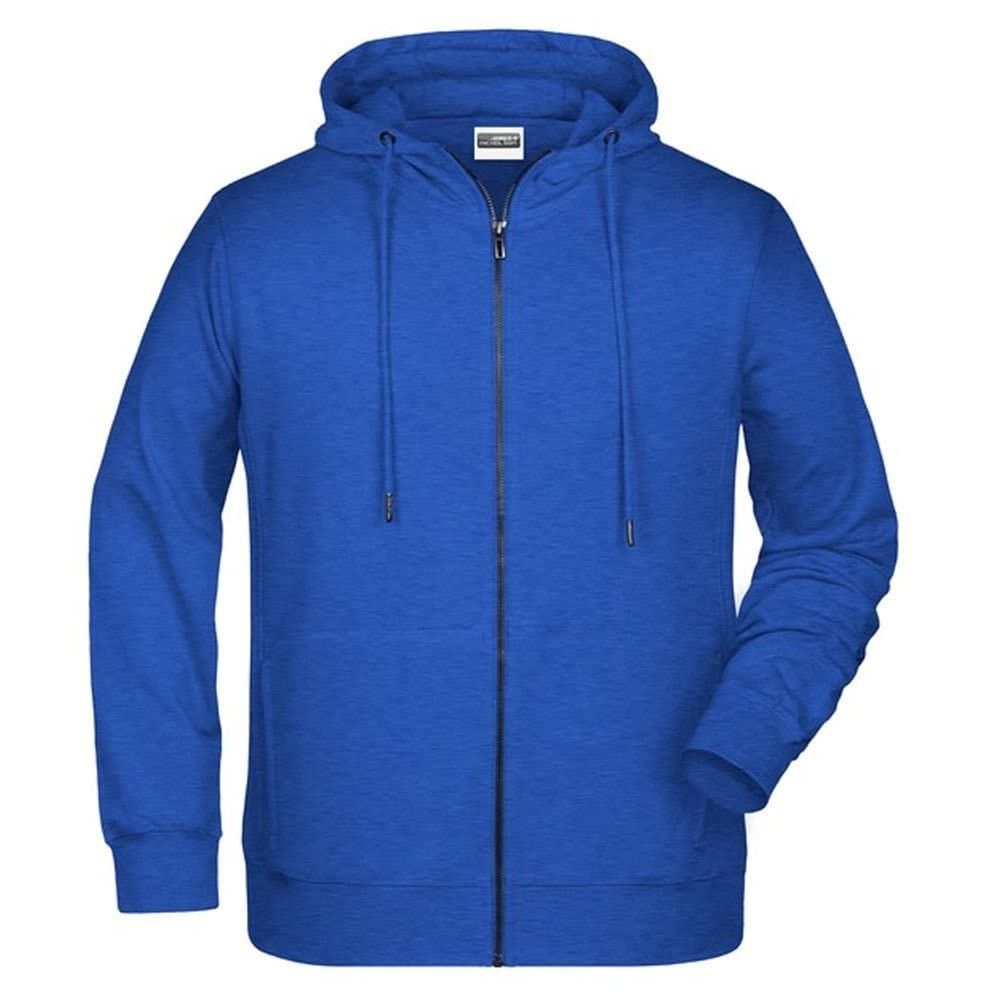James and Nicholson James and Nicholson Men's Full Zip Hoodie in Royal
