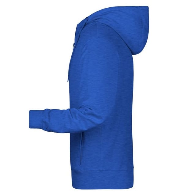 James and Nicholson James and Nicholson Men's Full Zip Hoodie in Royal - 3