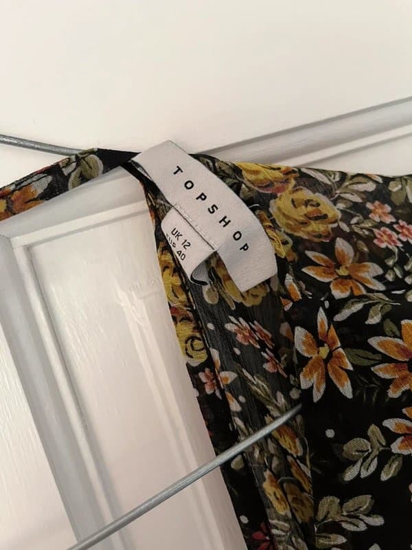 Topshop Topshop Floral Chiffon Dress