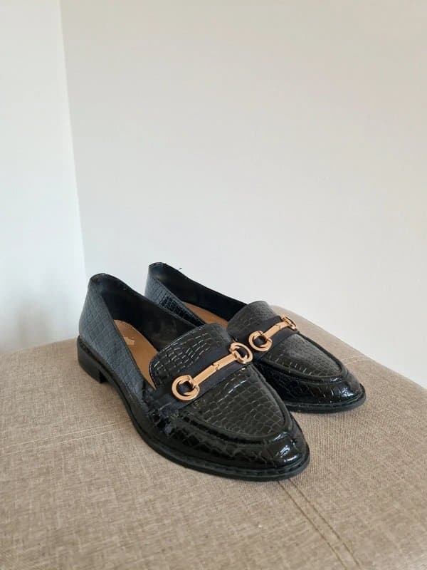 ASOS Black leather loafers