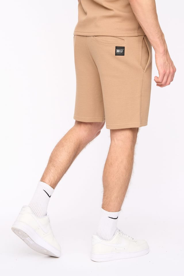 Duck&Cover Duck&Cover Men's Topfield Comfortable Textured Everyday Shorts in Light Sand - 2