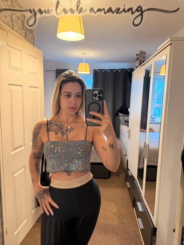 Bershka Bershka sequin  crop S