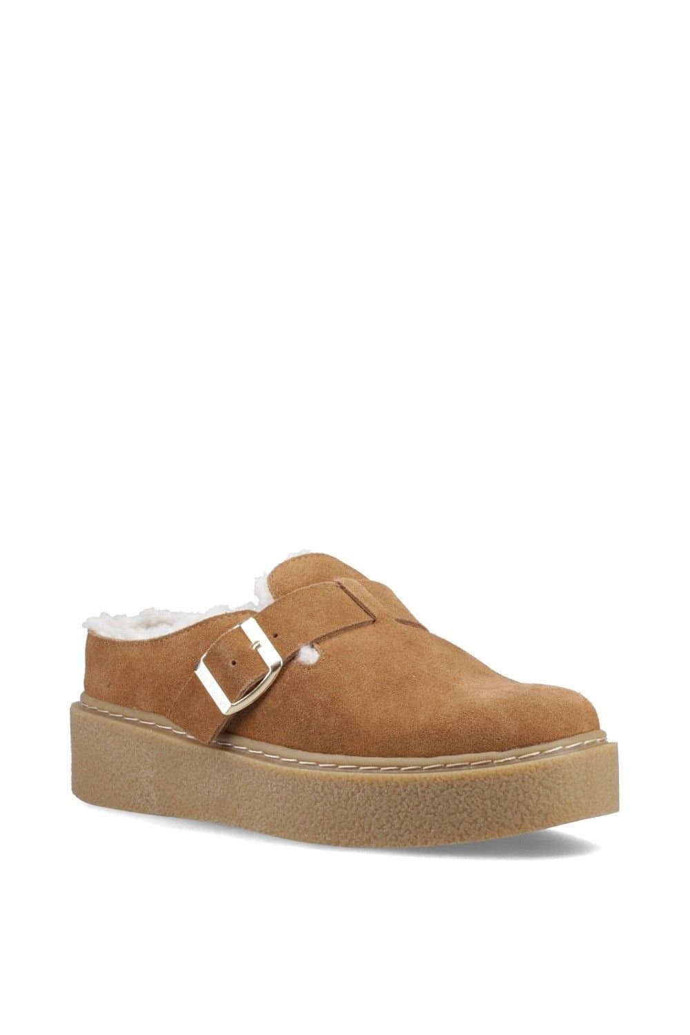 Hush Puppies Hush Puppies Women's Blanche Fur Mule in Tan