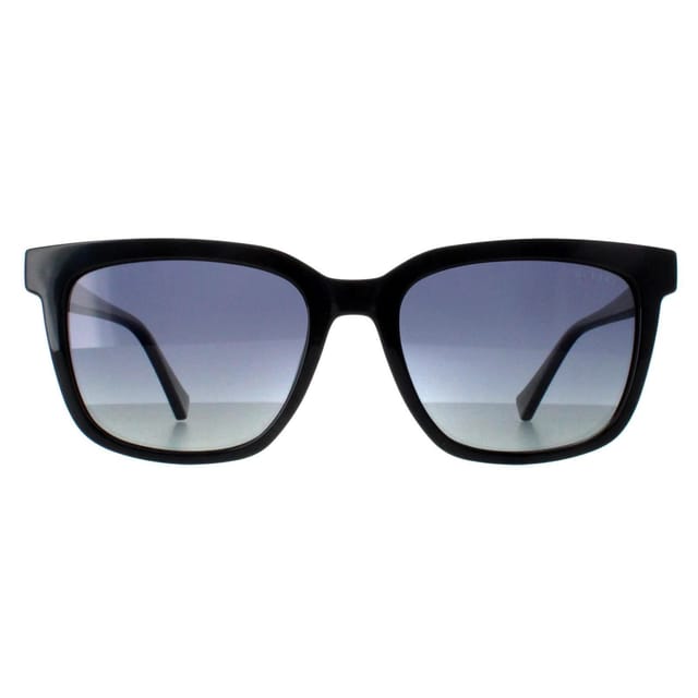 Guess Guess Men's Square Shiny Black Smoke Polarized GU00050 - 2
