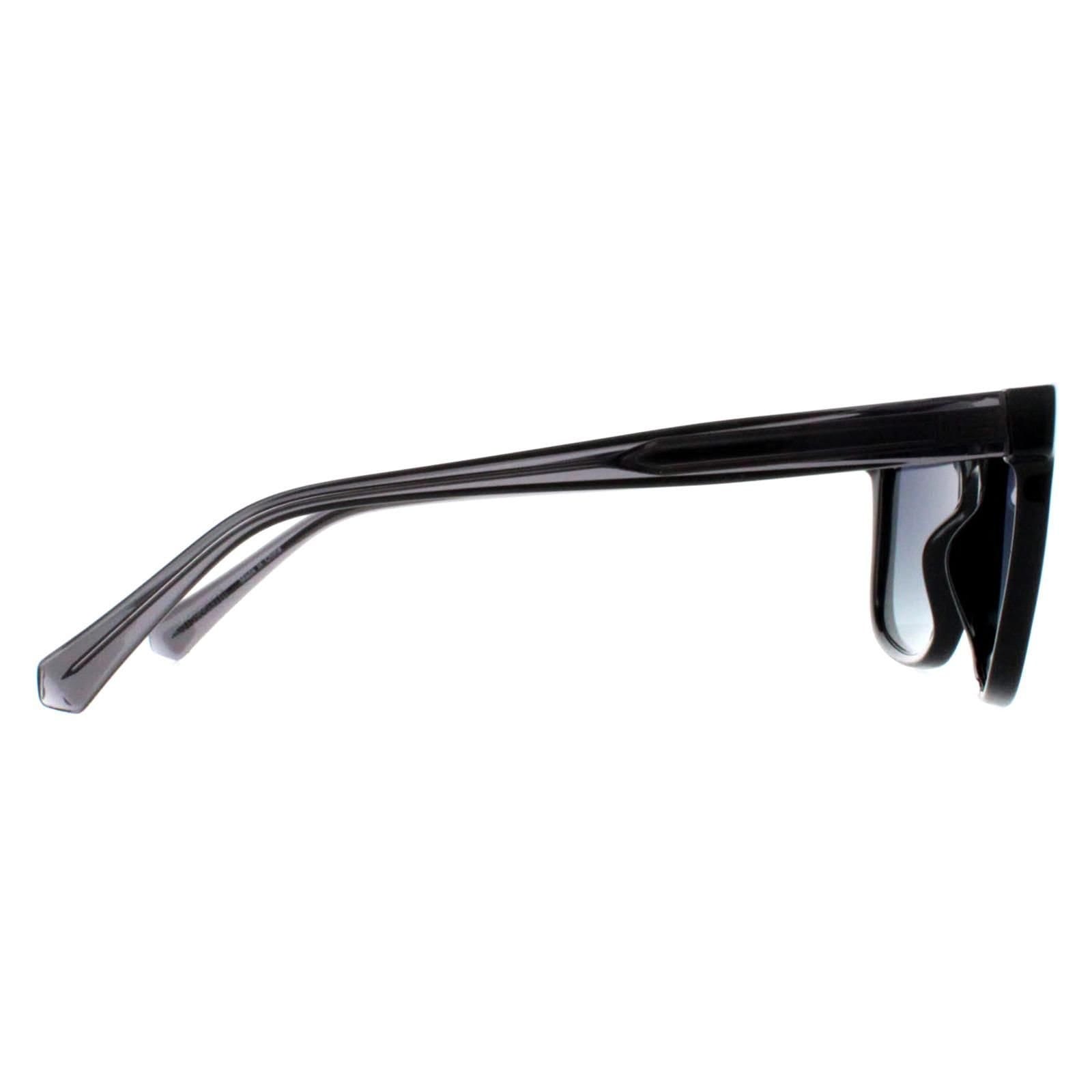Guess Guess Men's Square Shiny Black Smoke Polarized GU00050 - 4